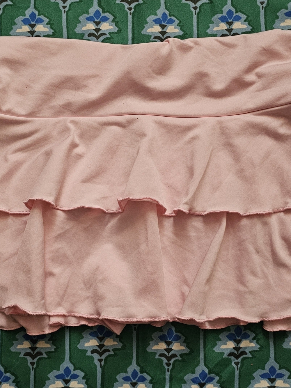 SHEIN Light Pink Tiered Ruffle Mini Skirt